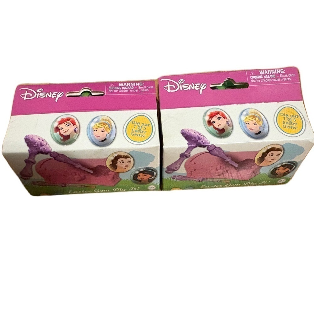 Disney Princess Gem Dig Kit - Pink and Purple NEW Bundle Lot Easter